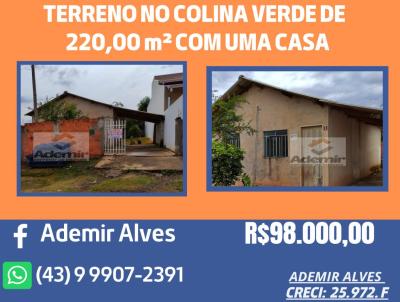 Casa para Venda, em Santo Antônio da Platina, bairro Jardim Colina Verde, 2 dormitórios, 1 banheiro, 3 vagas